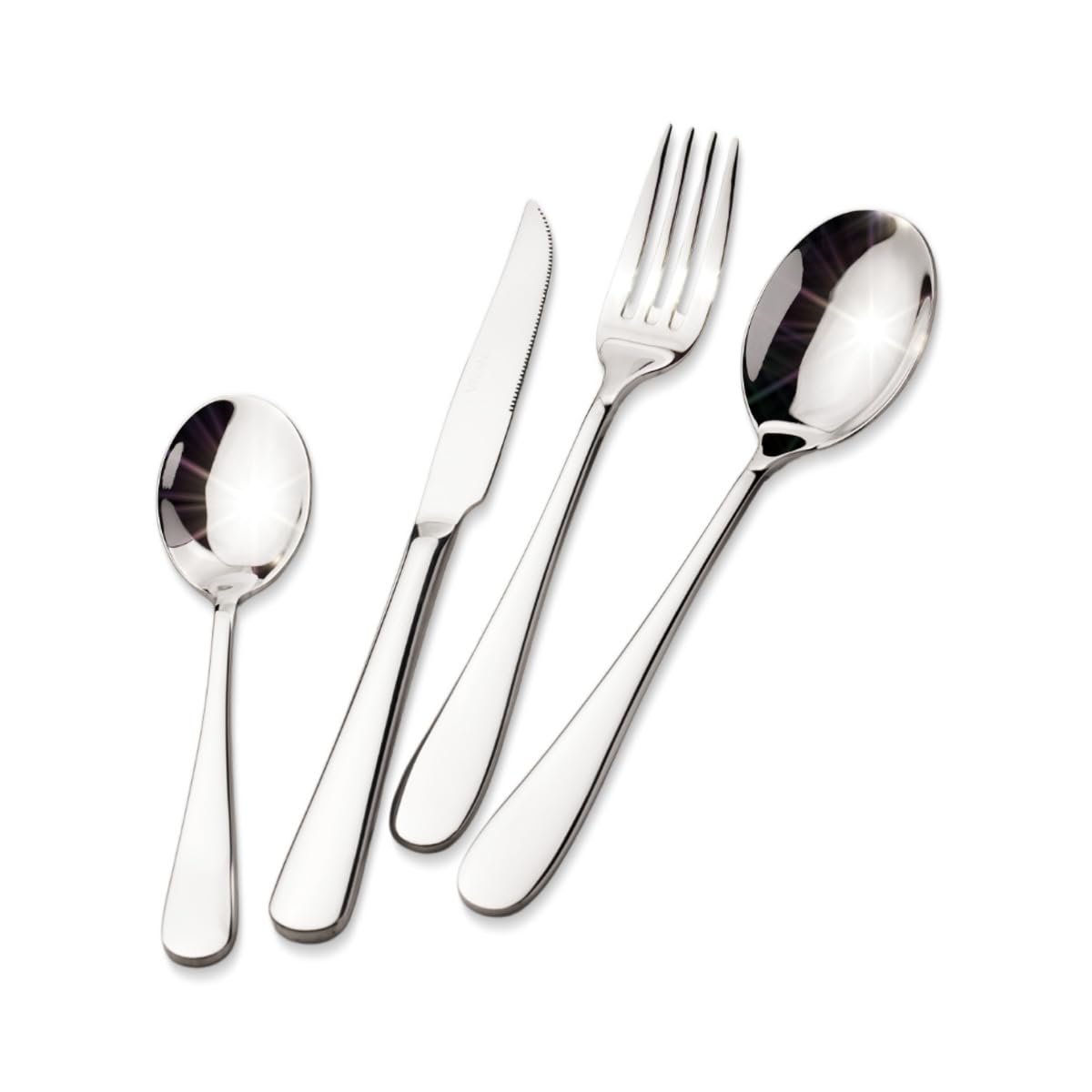 VIVANI silverware set for 4 16-piece configuration