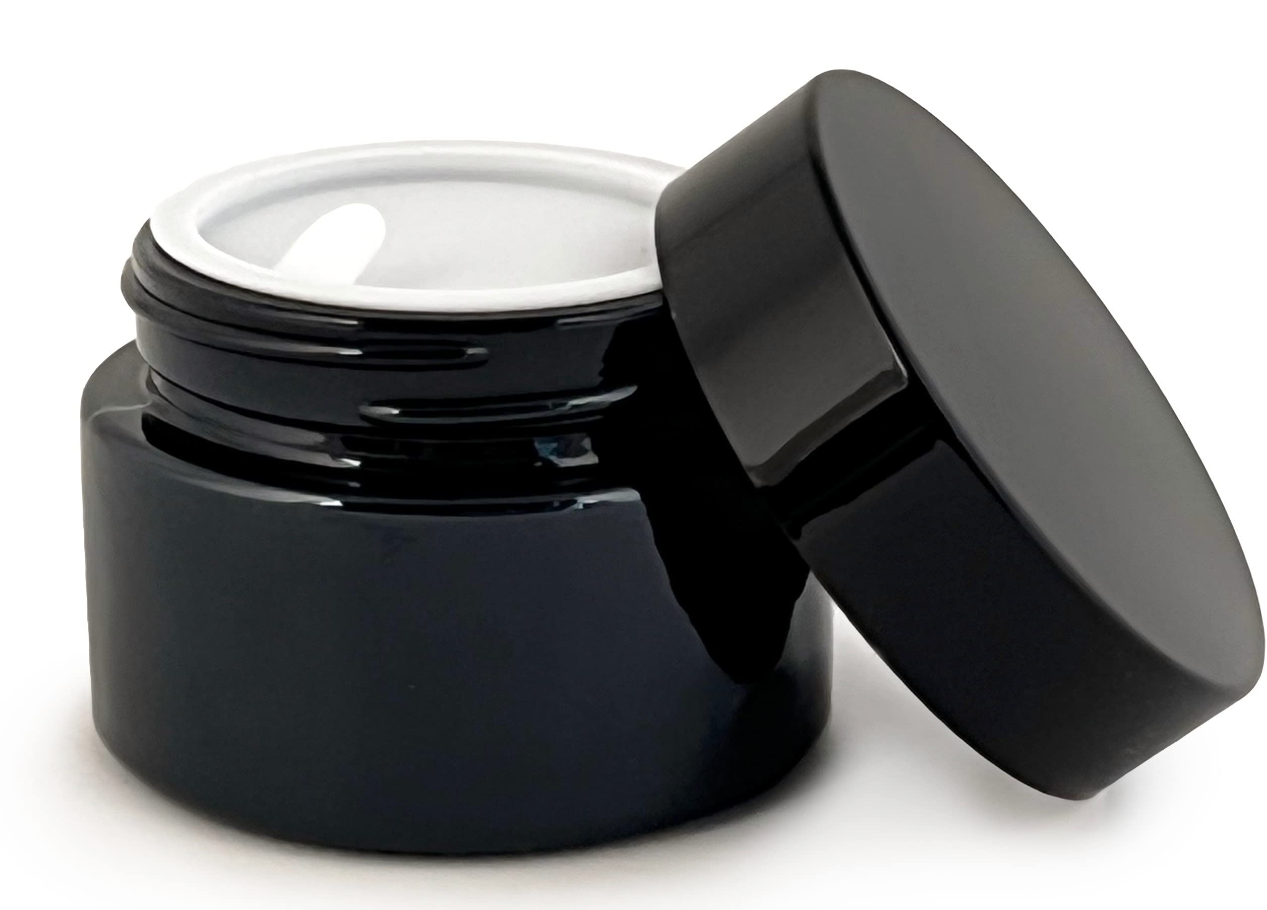 1 oz capacity jar for travel and purse storage