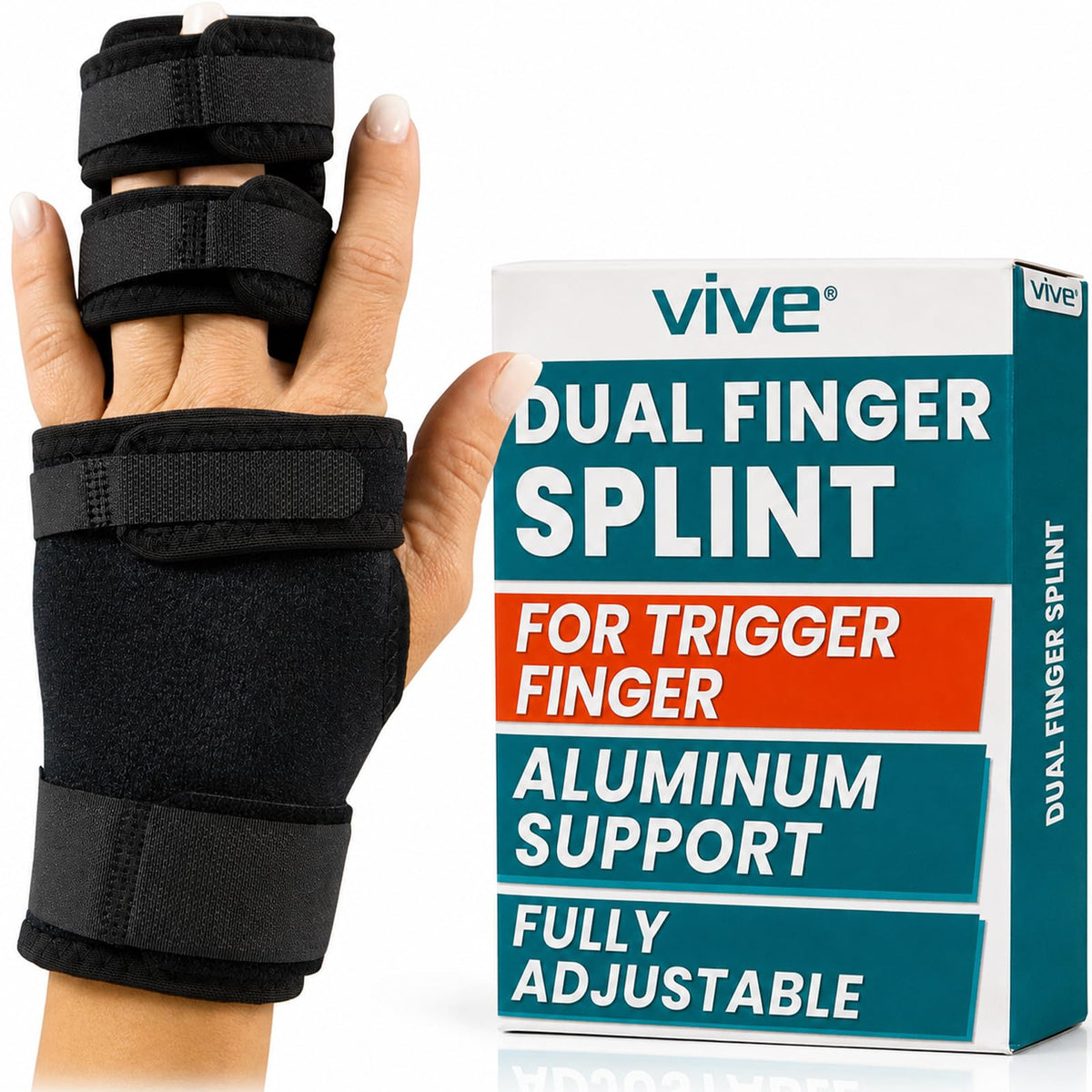 Vive Trigger Finger Splint with two finger immobilization