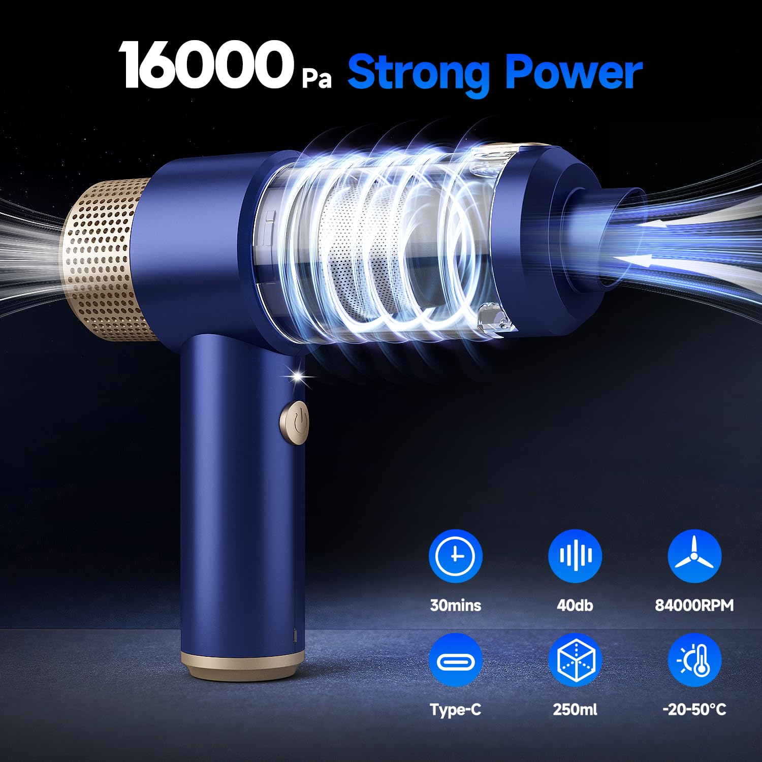 7-in-1 cordless car vacuum accessories