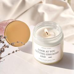 Scented candle included in VKTASIMK engagement gift set