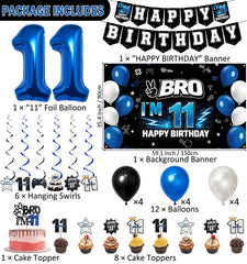 Happy birthday banner from Vnysh 11th birthday set