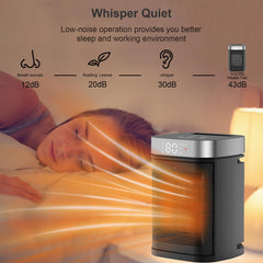 VOCRS portable indoor heater with 12 hour timer