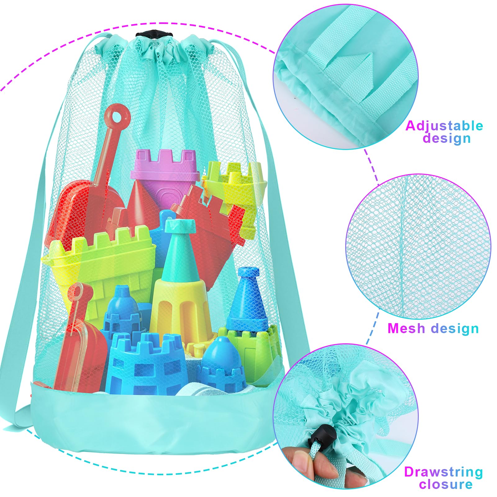 Vodolo shell collecting bag with mesh design