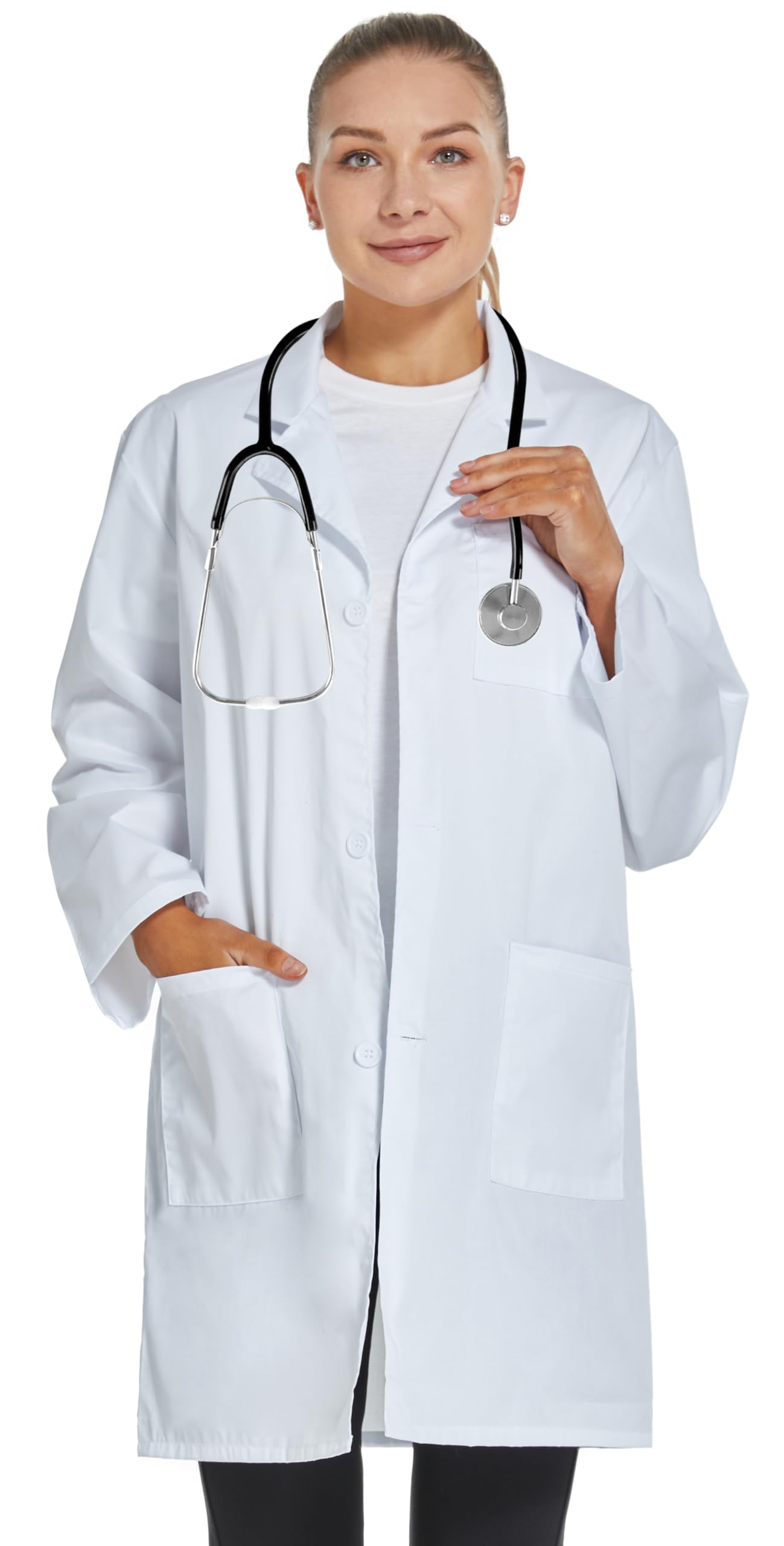 Three-pocket lab coat for women by VOGRYE