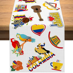 Vohado Colombia table runner 13 x 72 inches for party decor