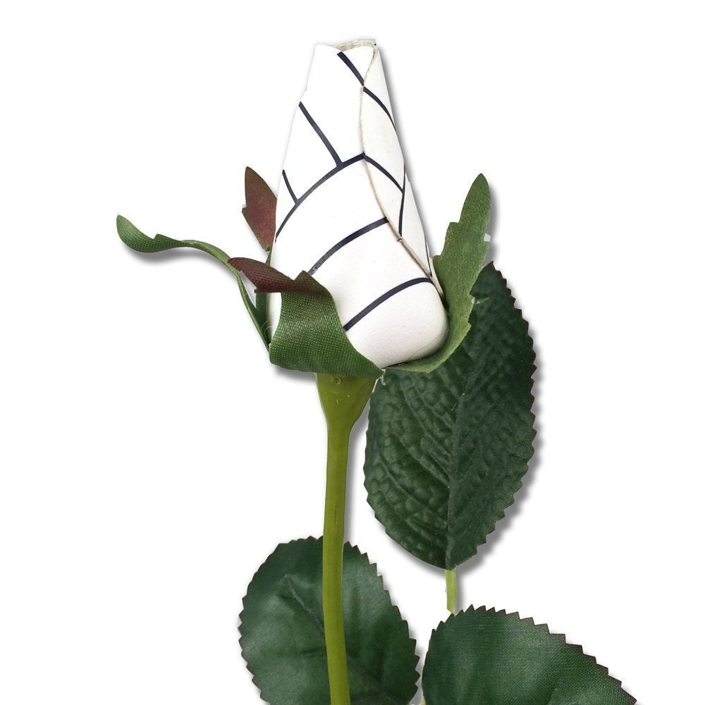 Volleyball Rose handmade by Sports Roses with rosebud and 18 inch stem