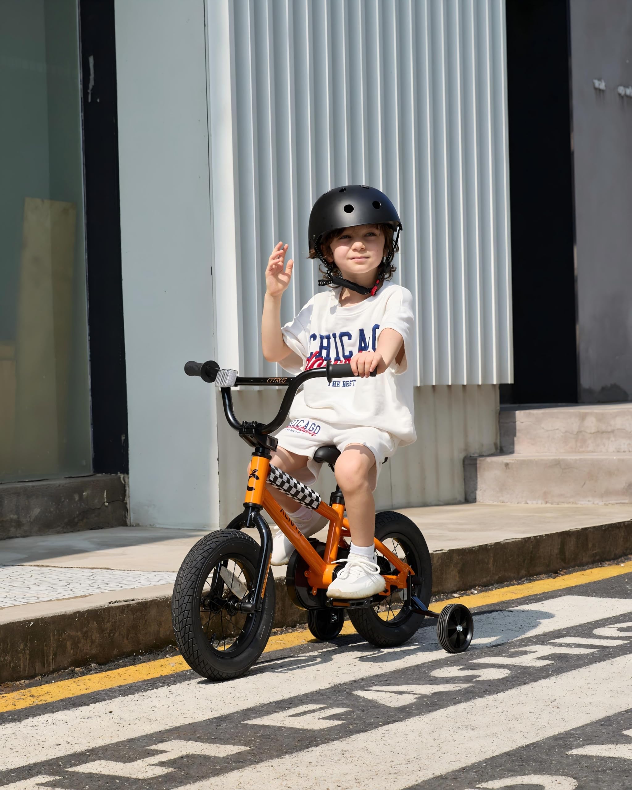 high carbon steel frame on vollsch kids bike