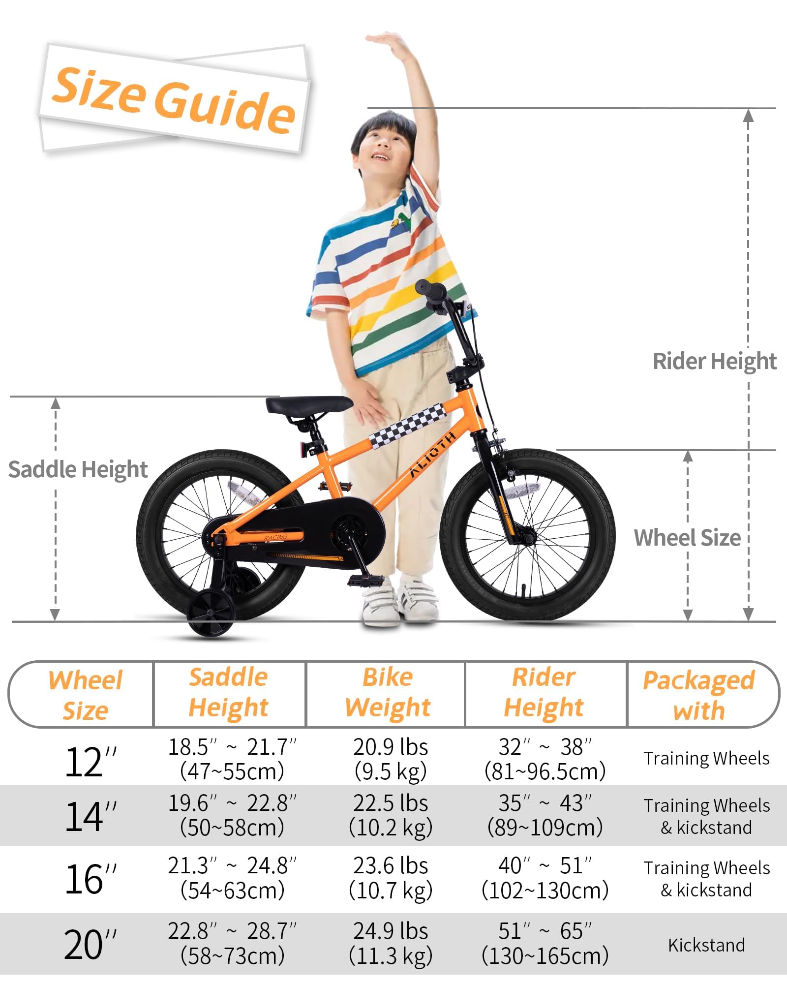 age range 3-5 years for 14-inch vollsch bike