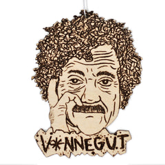 Vonnegut Wood Christmas Ornament made from reforested birch wood