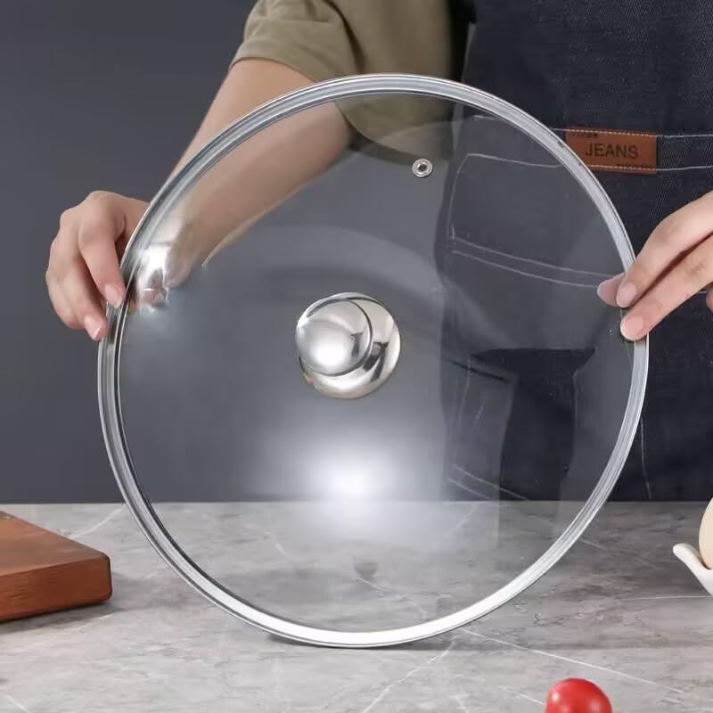 Tempered glass lid with stainless rim by VONOTO