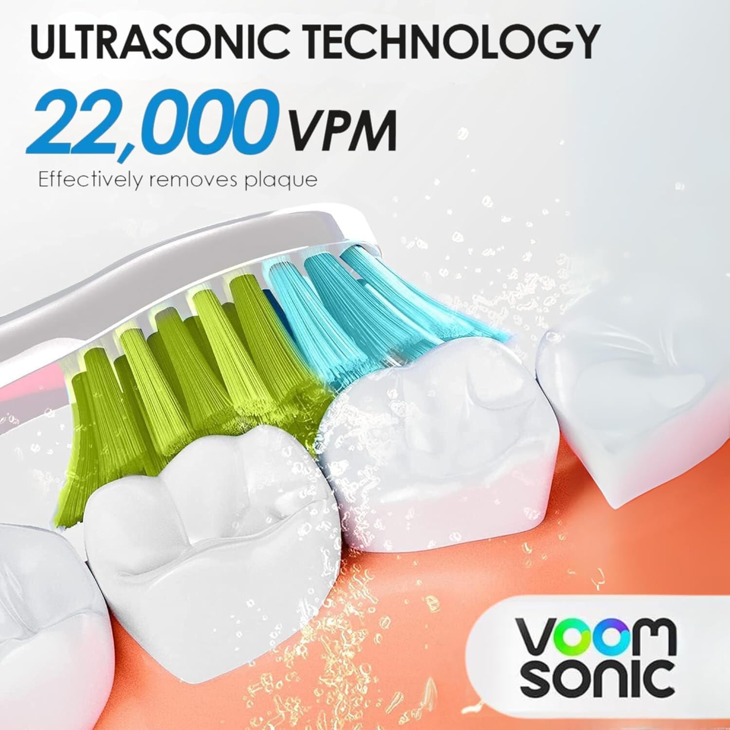 Toothbrush showing two speed settings