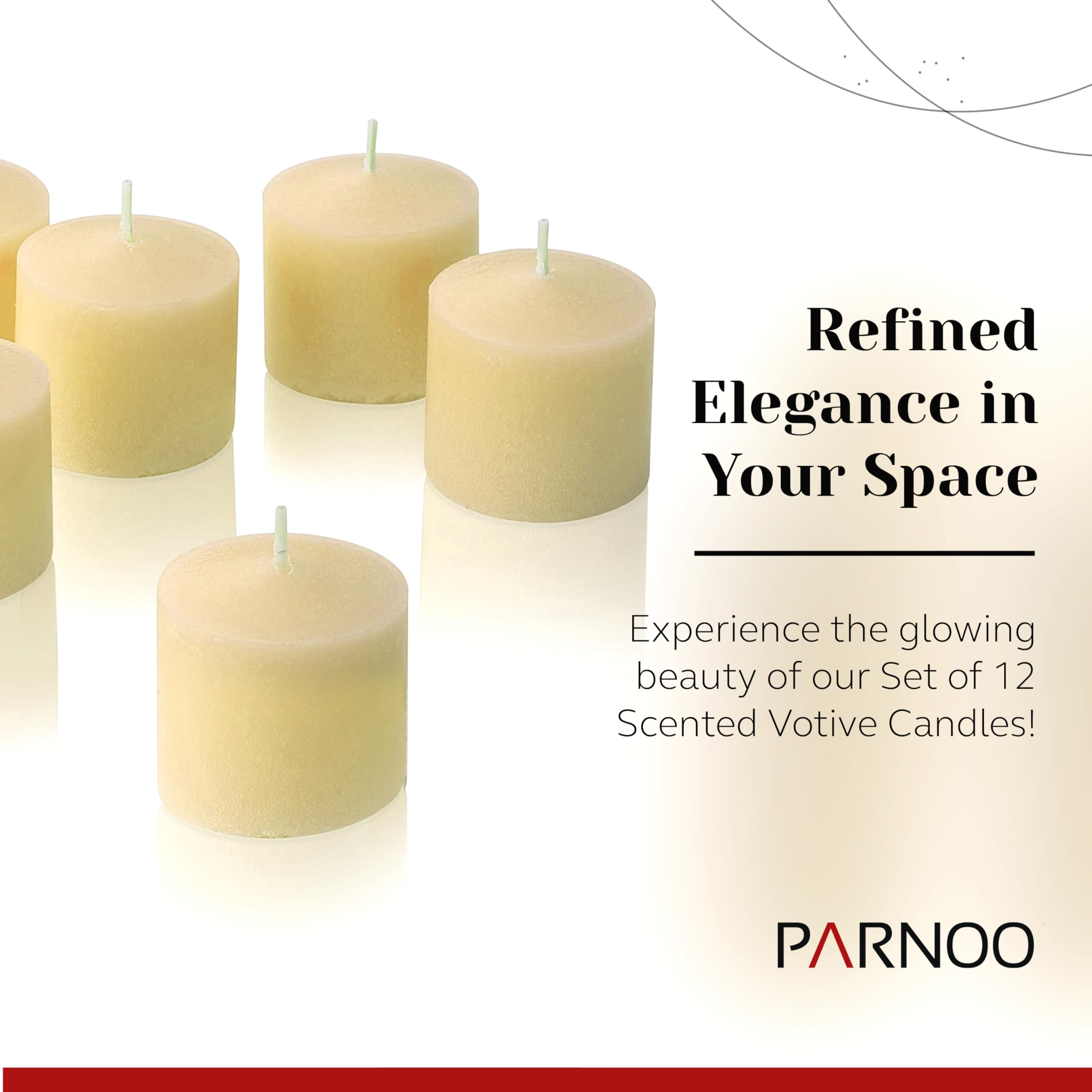 Votive candles set of 12 for home decor