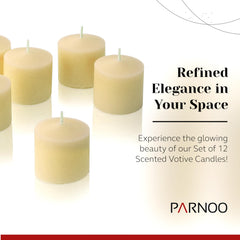 Votive candles set of 12 for home decor