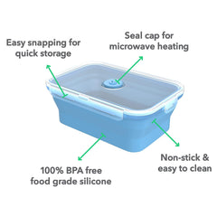 Airtight BPA free lids on Vremi containers