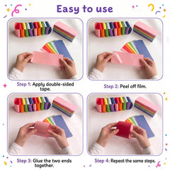 Mirror star garlands included in kit