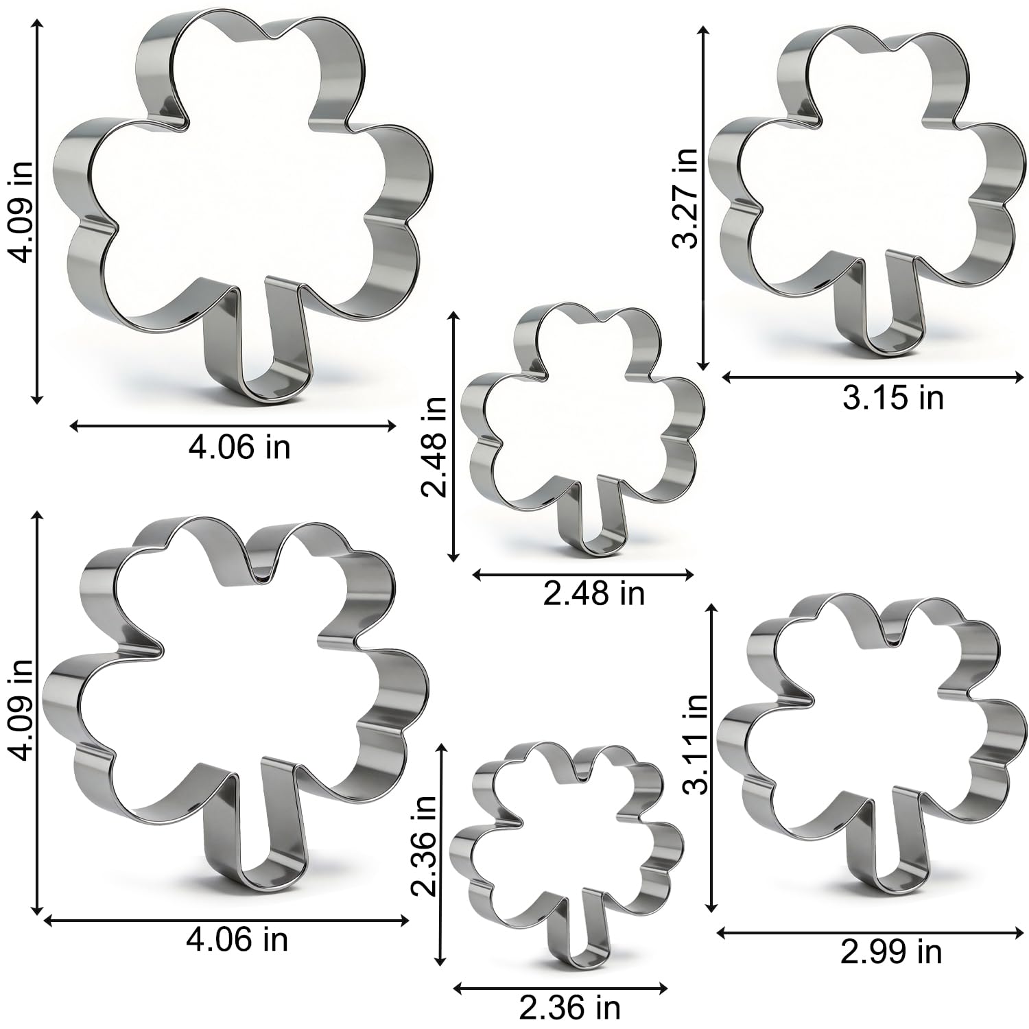 VTUGP four leaf clover mini cookie cutter