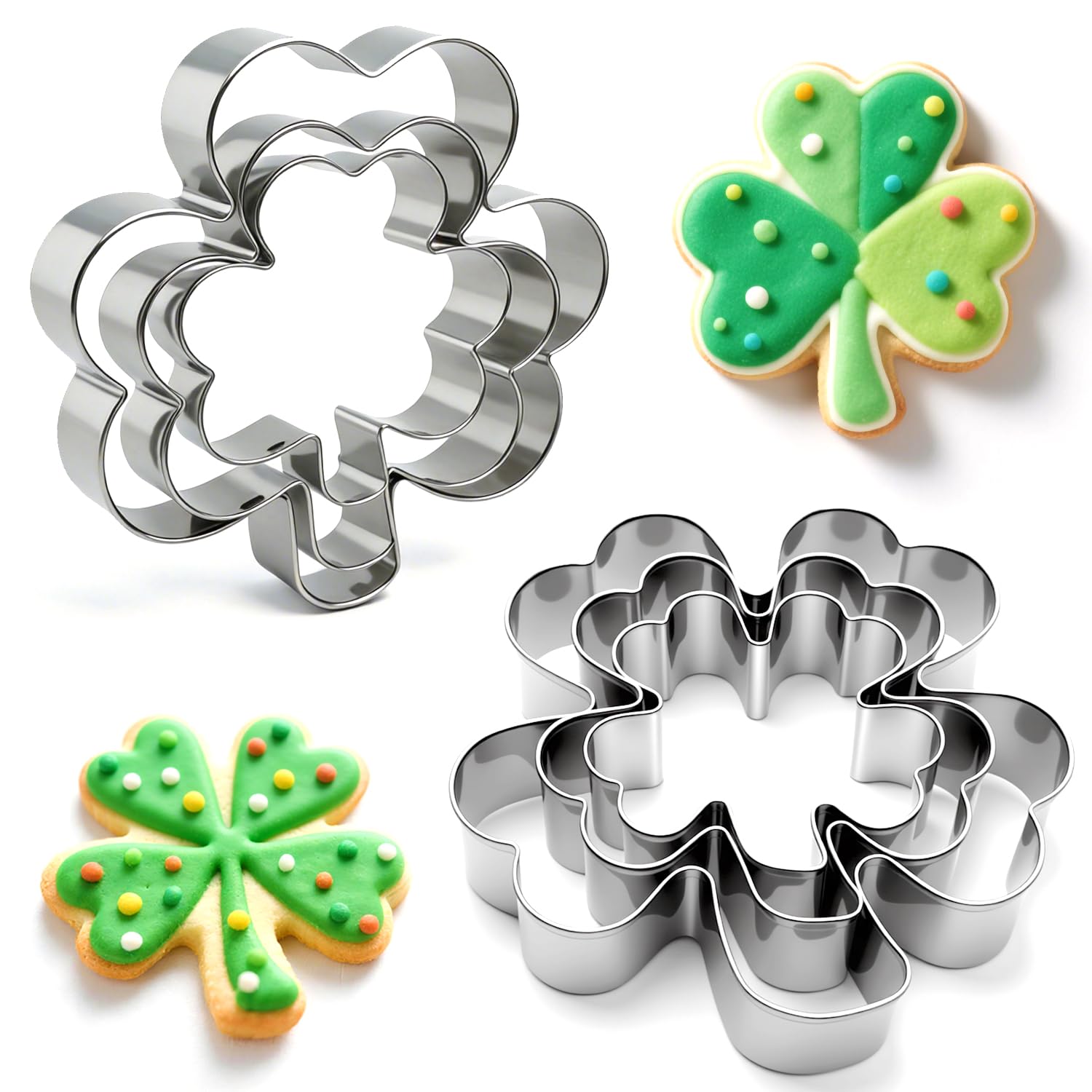 VTUGP three leaf clover large cookie cutter