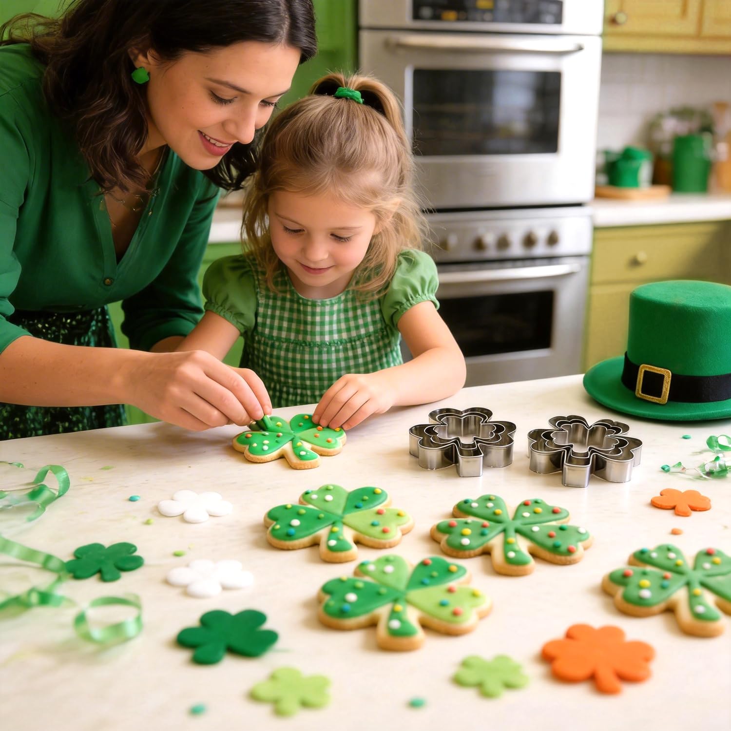VTUGP four leaf clover large cookie cutter