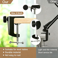 360 degree rotatable lamp arms on VUEJIC magnifying glass