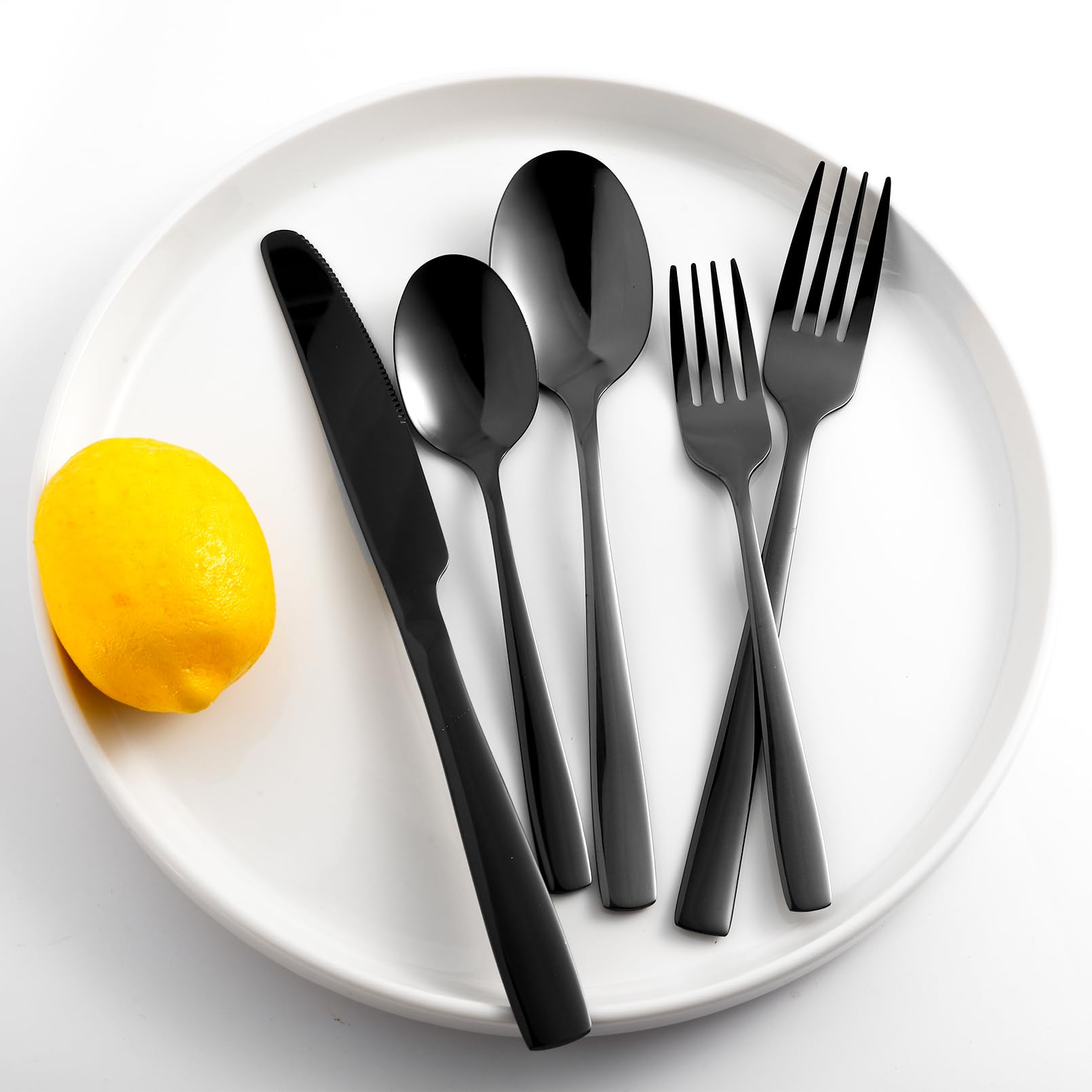 Vyndicca dishwasher safe matte black silverware packaging