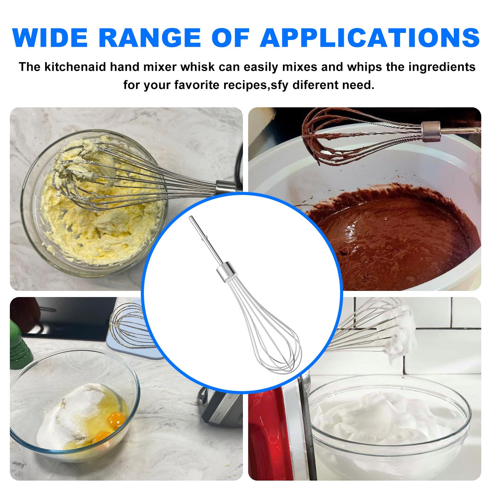 KHM3 KHM5 compatible whisk attachment for KitchenAid mixer