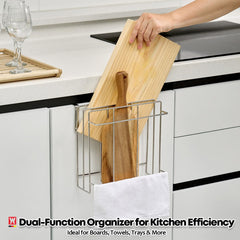 Stainless steel kitchen towel rack by WAGENSTEIGER