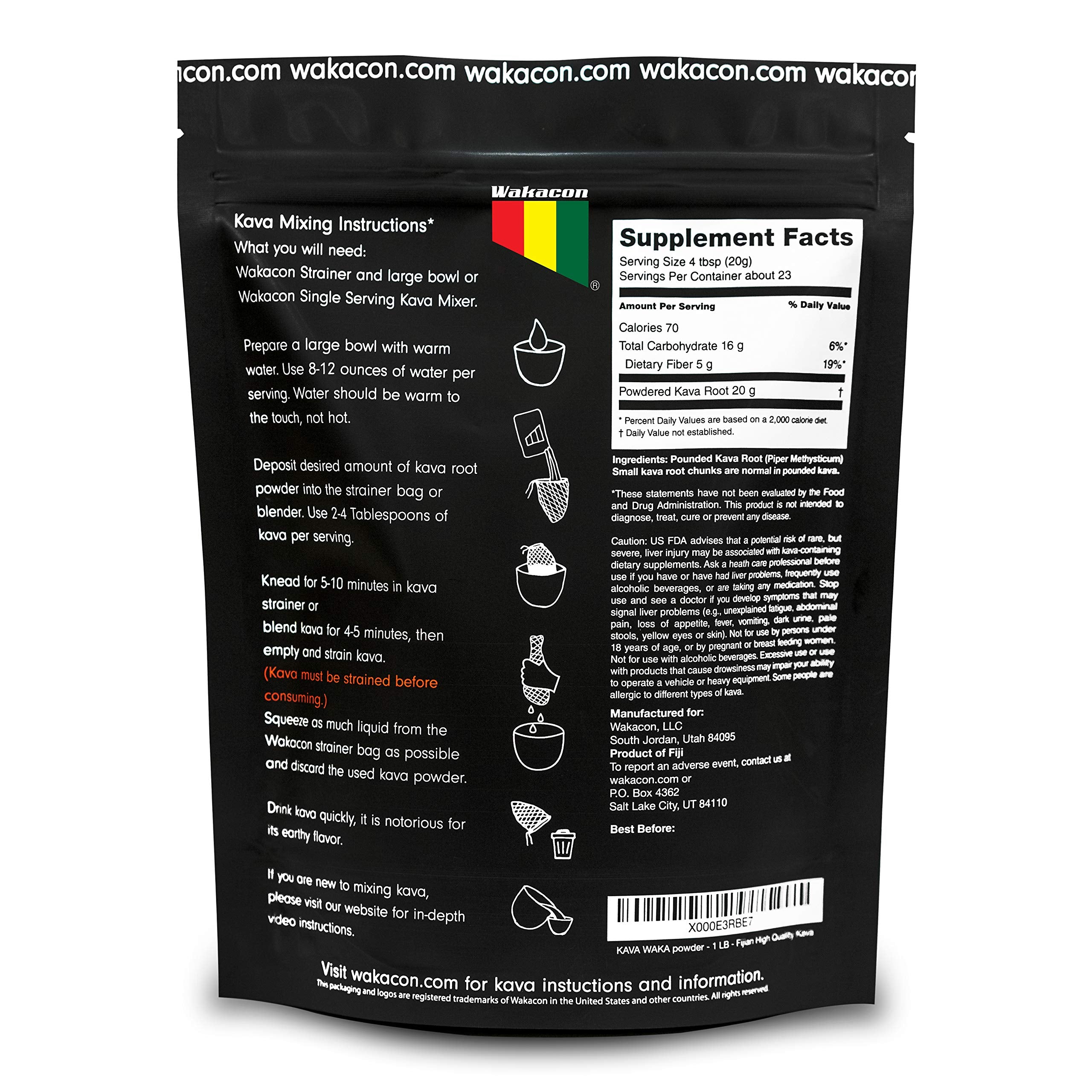 Fijian origin Wakacon Kava Kava Root Powder