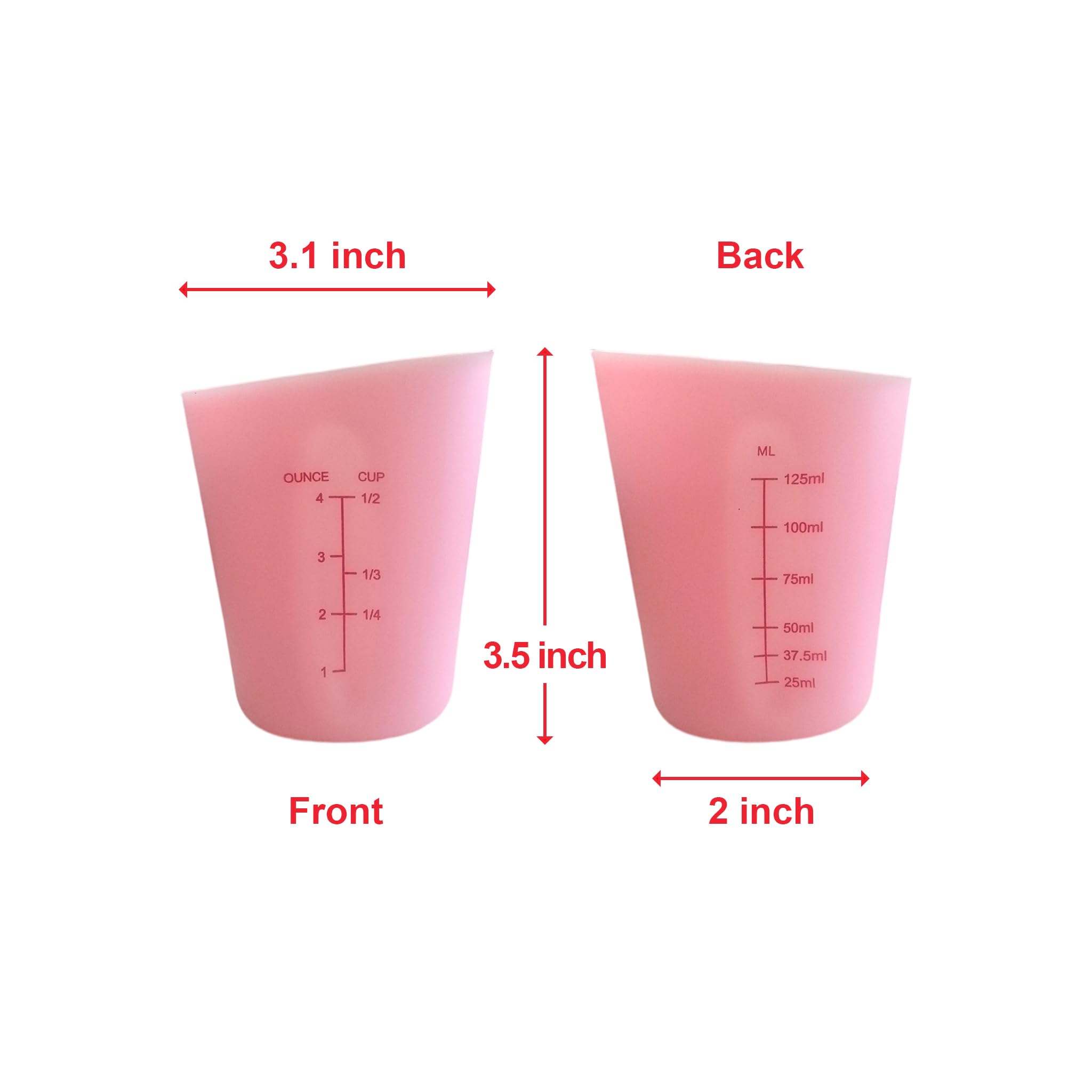 WAKALALA resin art silicone measuring cups for epoxy projects