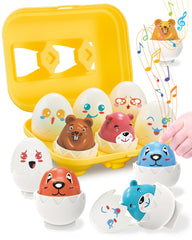 Walenced Easter Egg Toys for Toddlers 1-3 mixed color set
