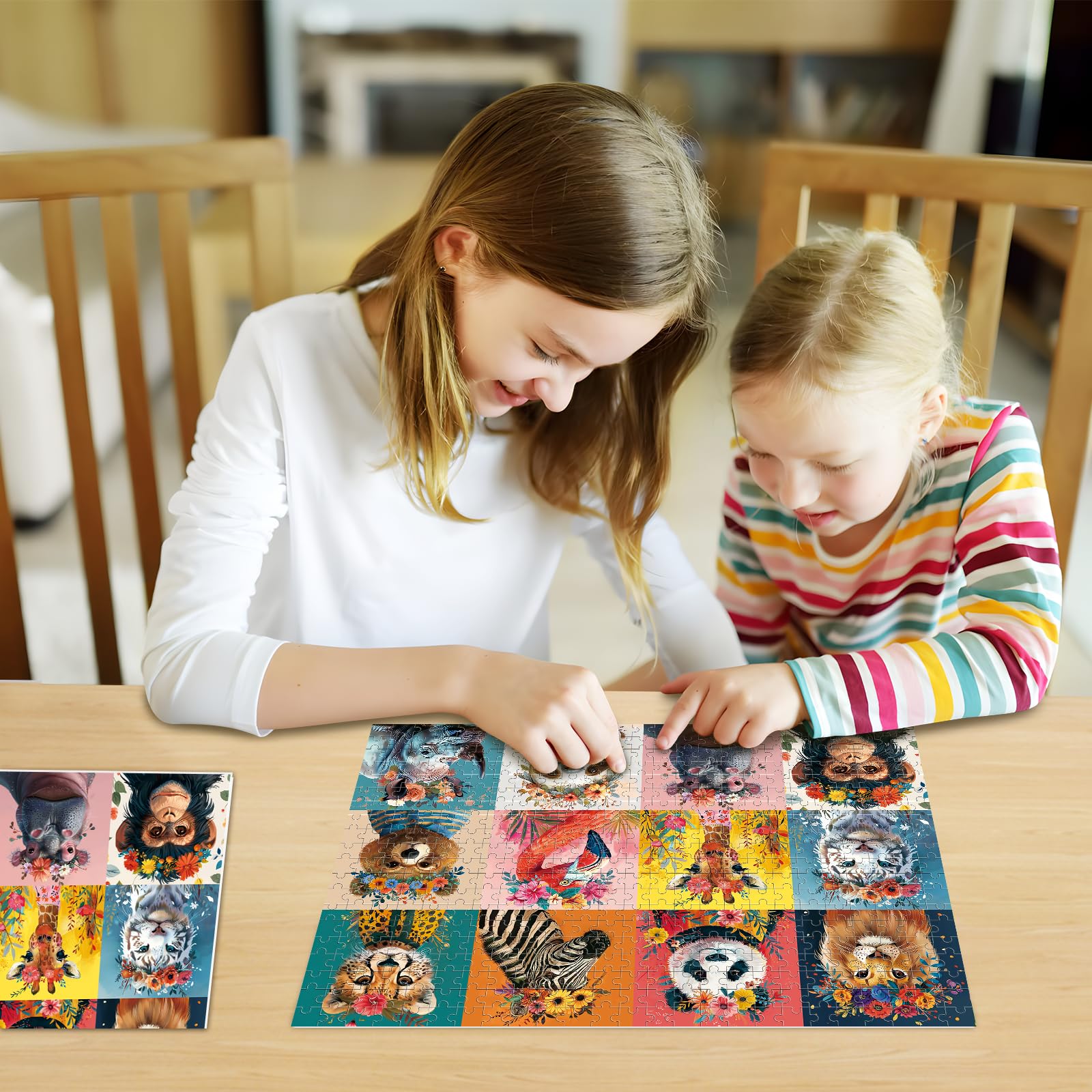 assembled puzzle size 20.5 x 15 inches suitable for wall art