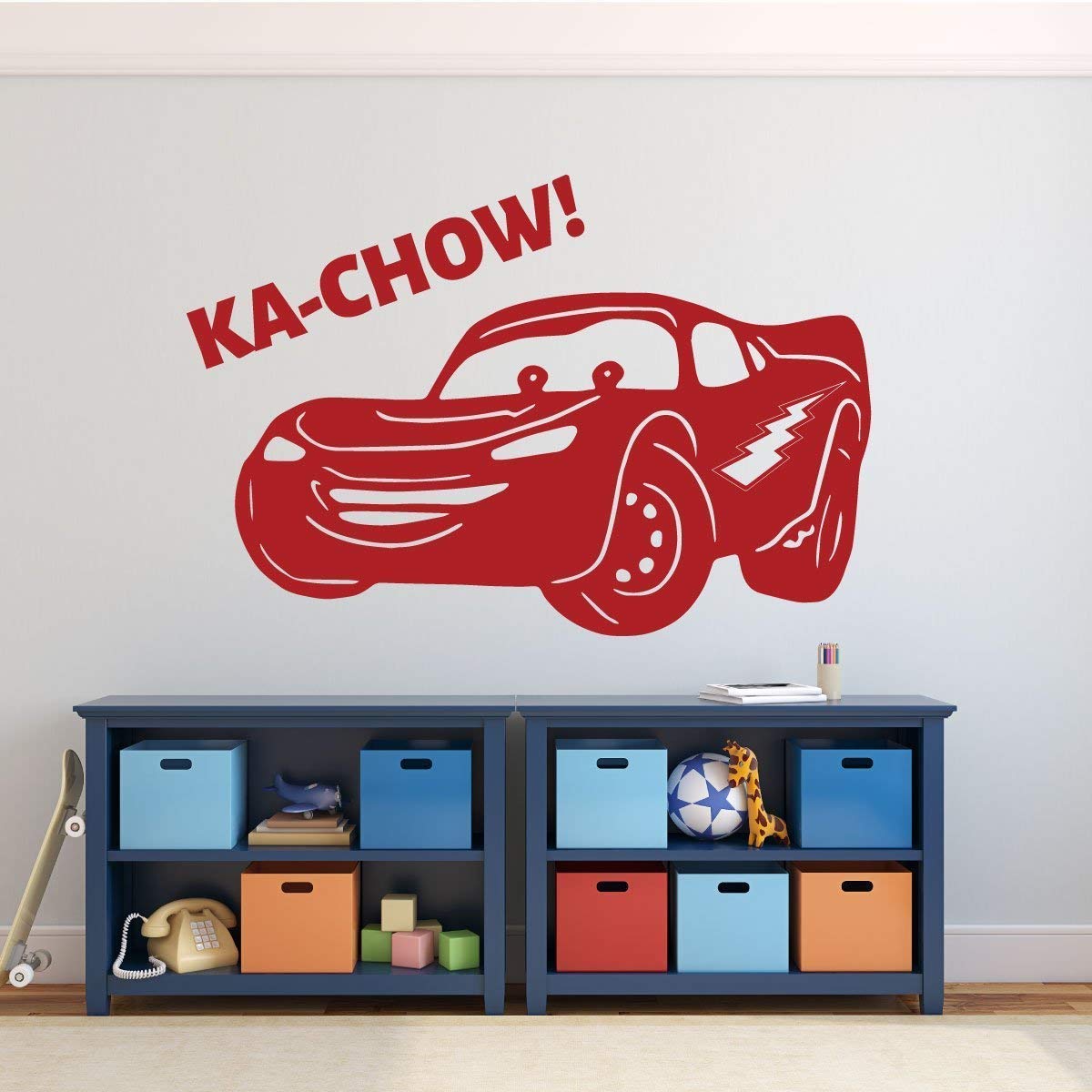 Gameroom wall decor lightning mcqueen decal