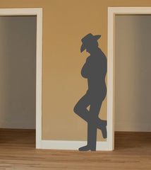 Cowboy Silhouette Wall Decal medium size image
