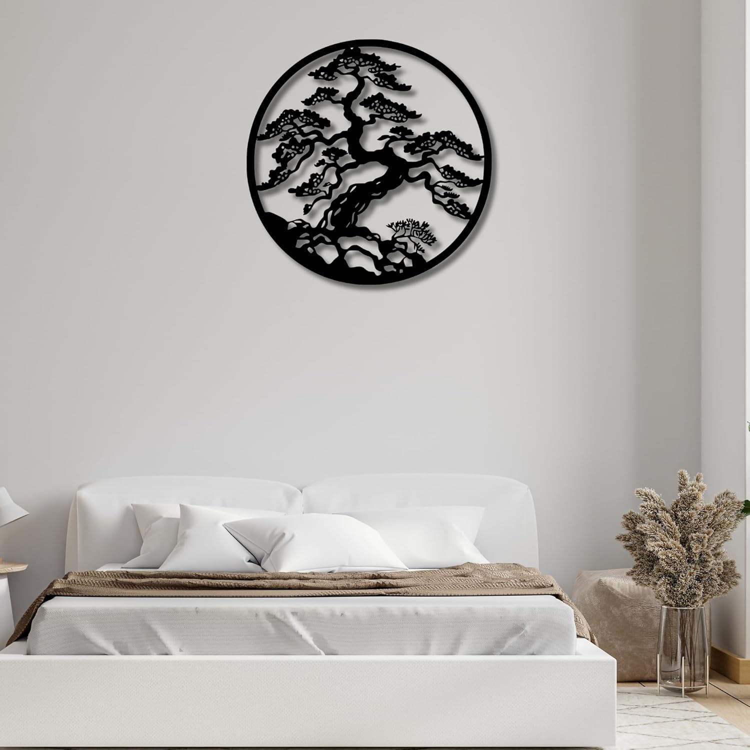 Decorative bonsai wall art for home garden and office