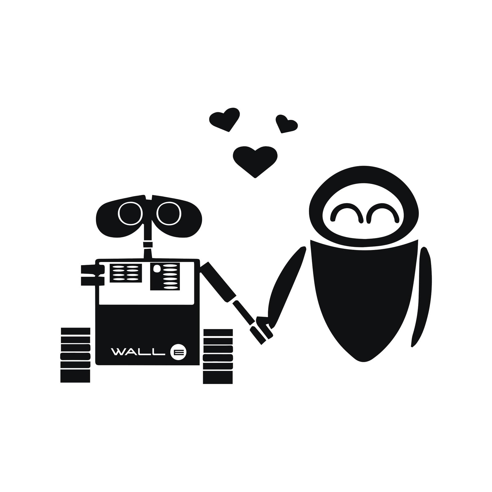 Wall e and Eve wall vinyl decoration product image