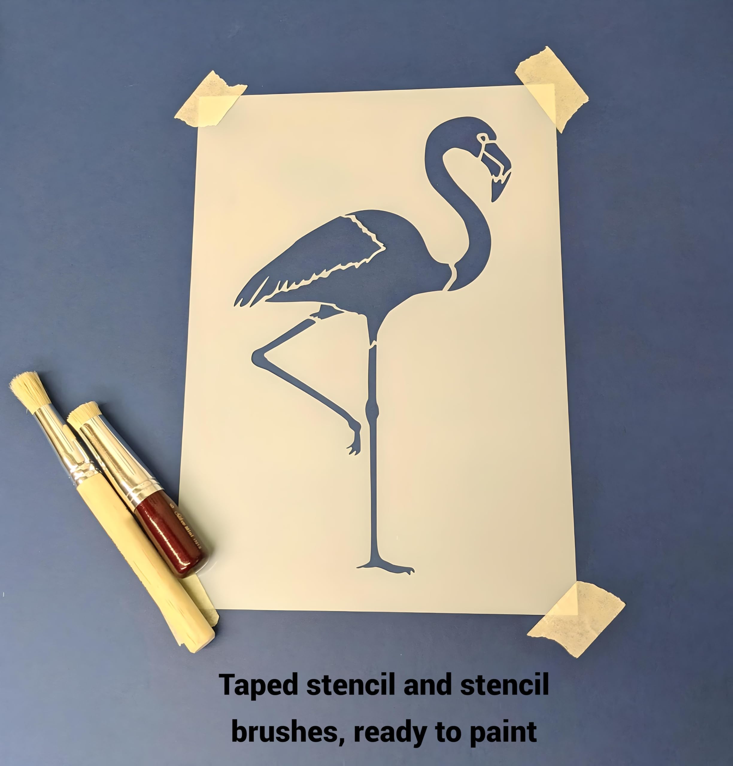 single overlay crescent border stencil for crafts