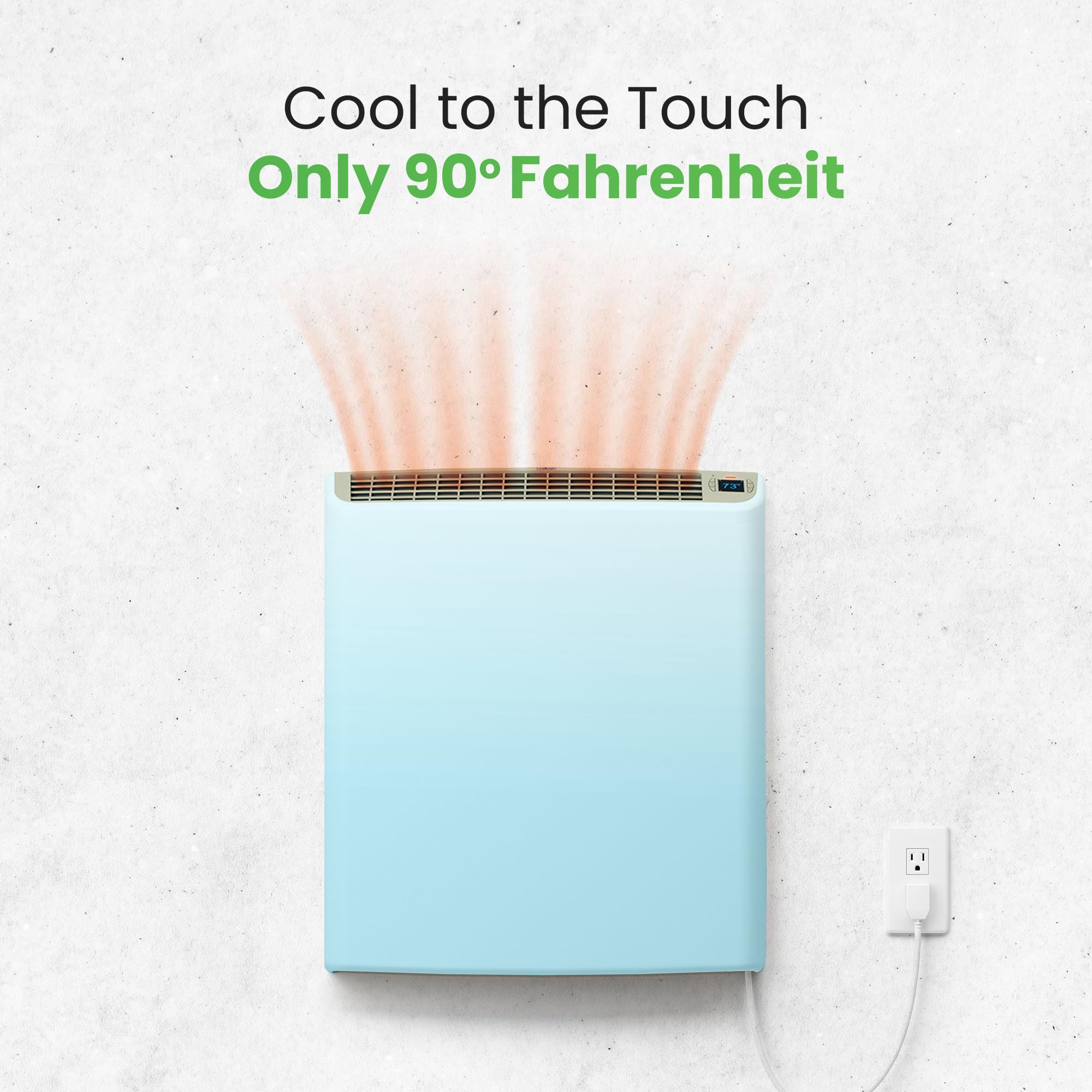 Wall heater Google Home compatible image