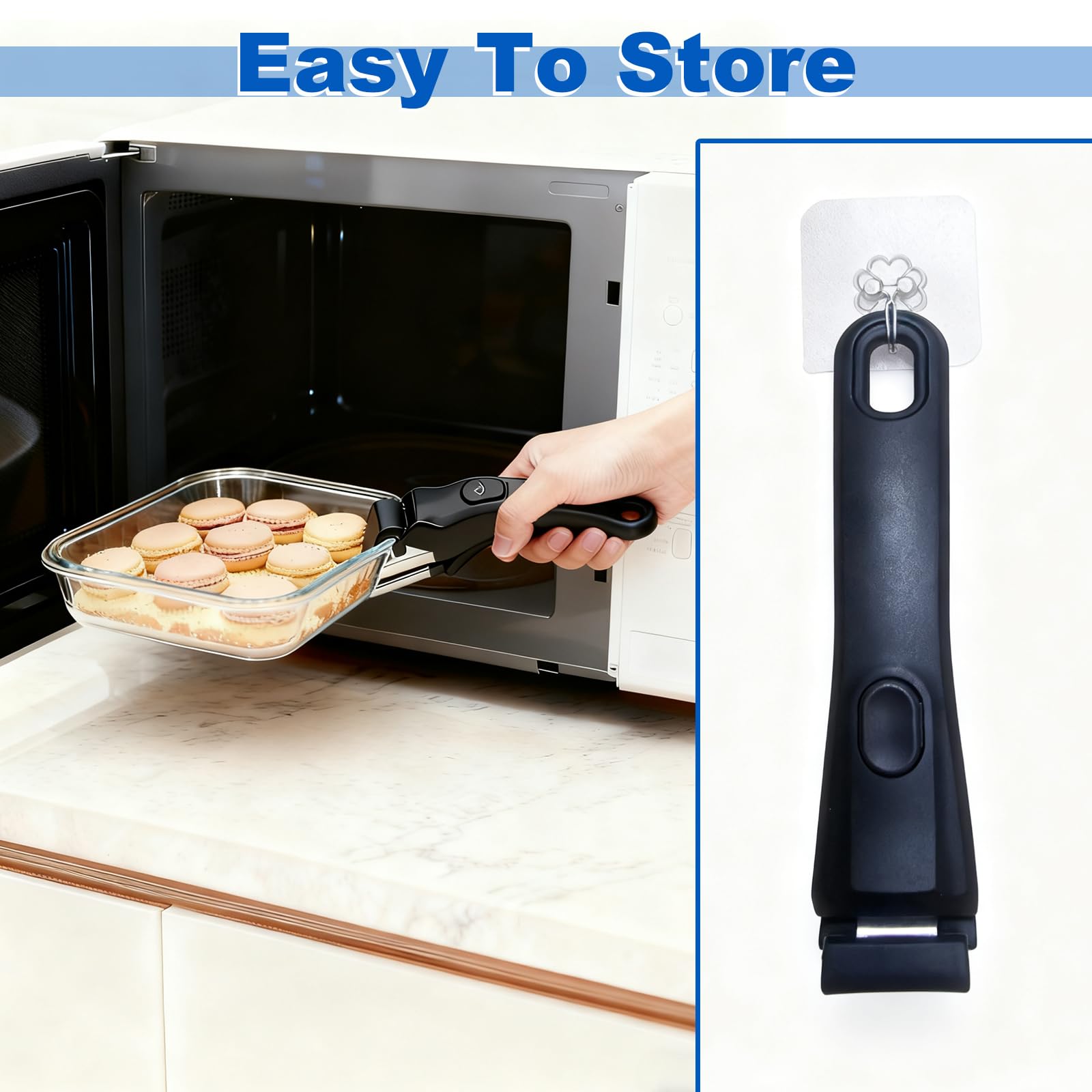 Wall mounted storage hook for handle kit