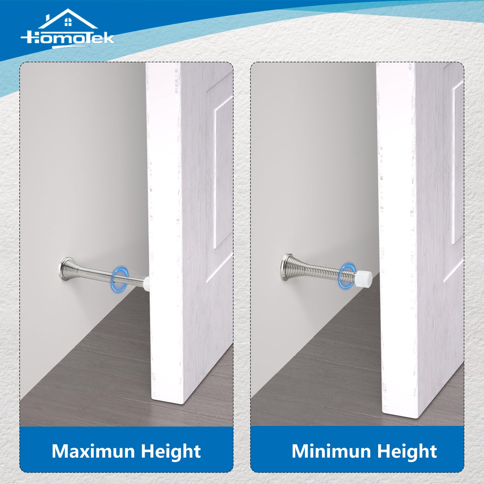 Screw-in installation on doors or baseboards