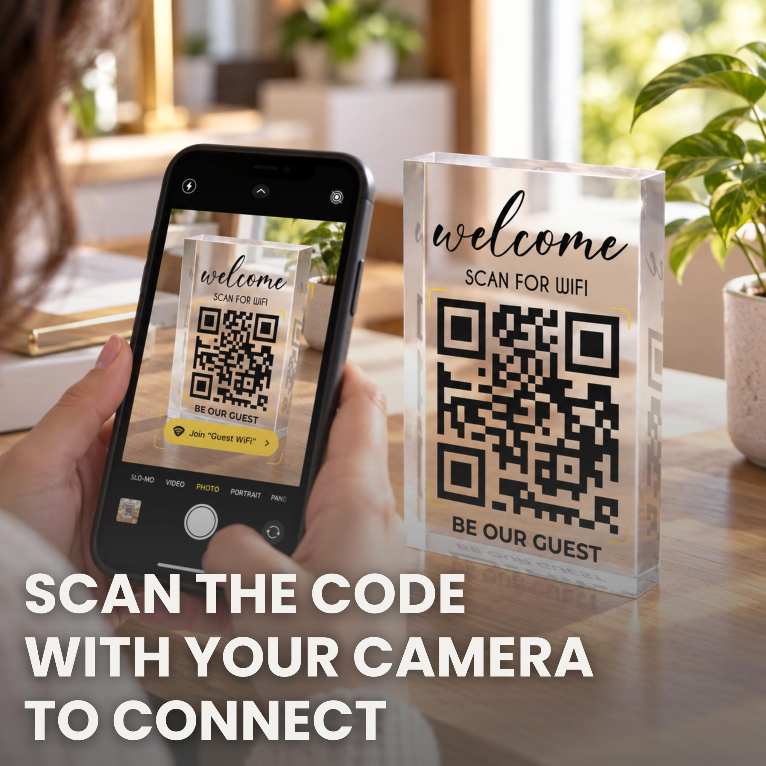 Customizable wifi sign for businesses and homes