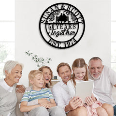 Park Bench wall name sign 60th anniversary variant