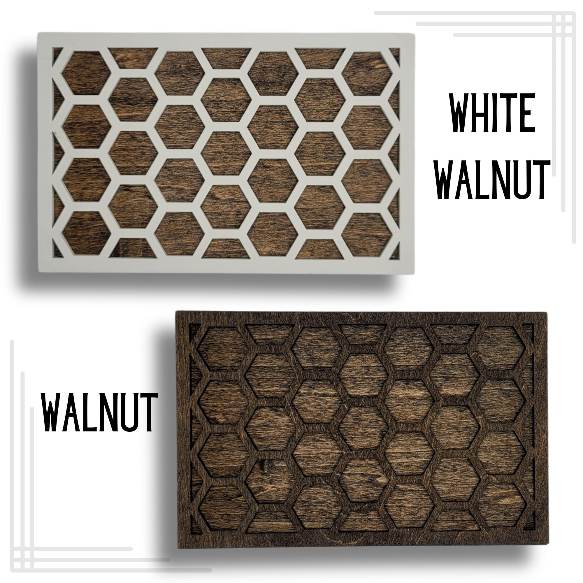 Grey color wall plate with honeycomb design