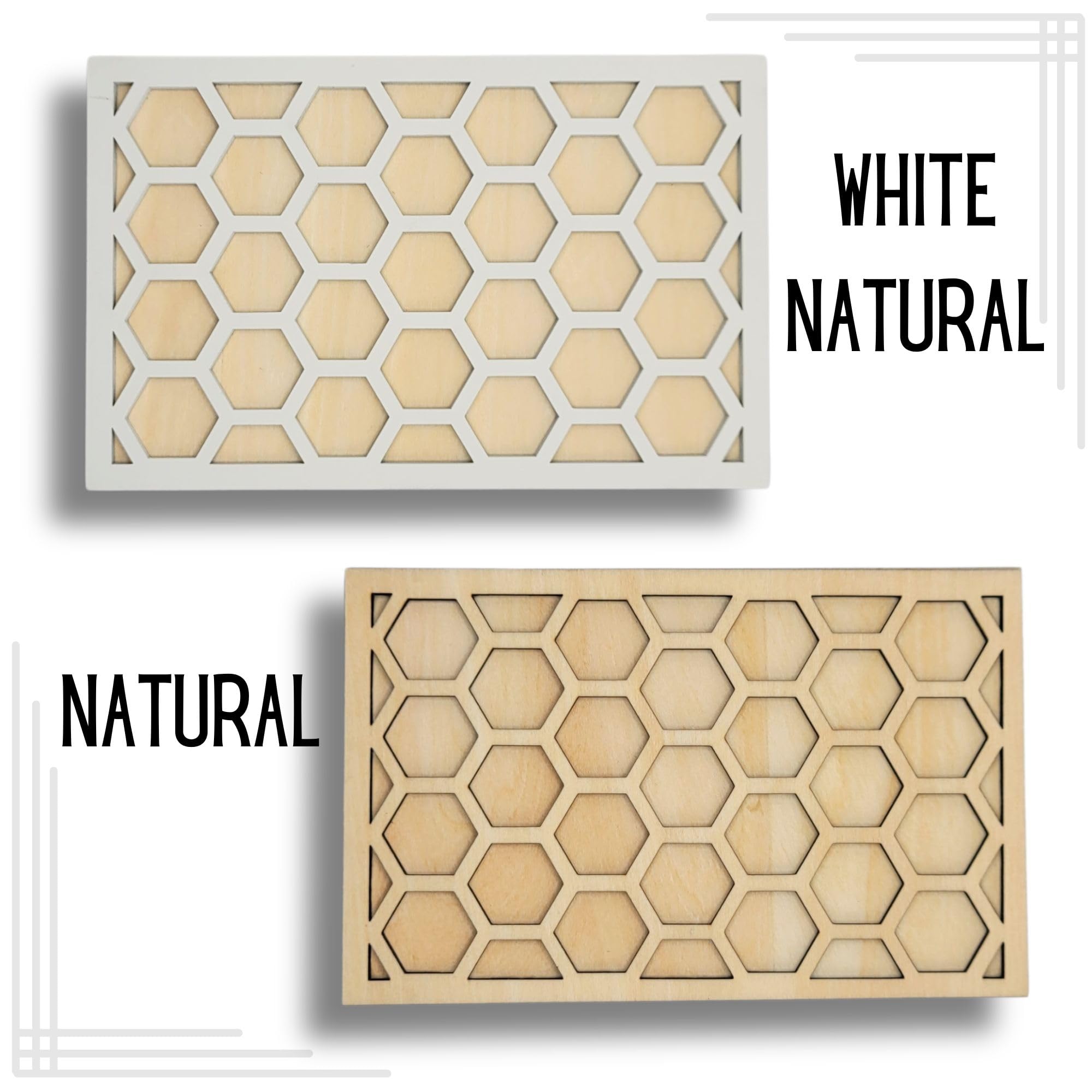 Wall plate honeycomb pattern 9x5.75 inches