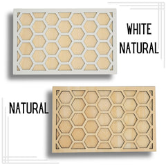 Wall plate honeycomb pattern 9x5.75 inches
