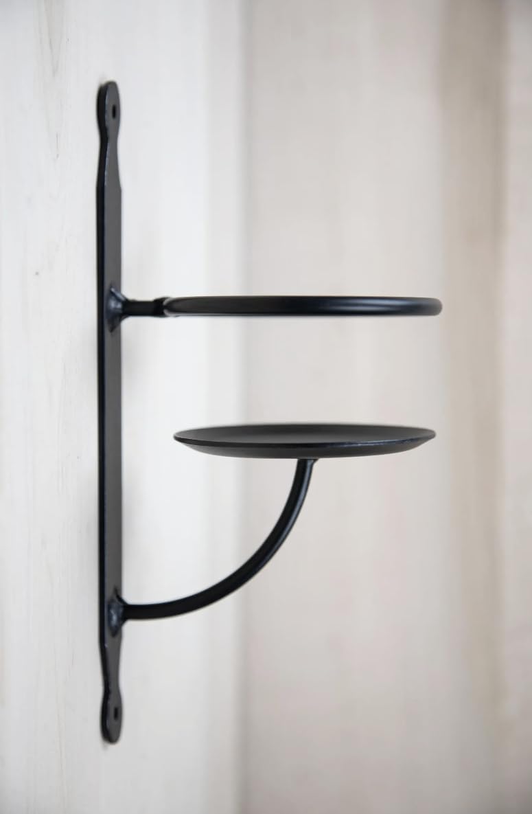 Sconce height 9.75 inches and extends 5 inches from wall