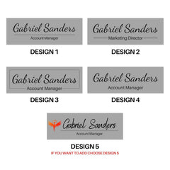 Wall Sign Name Plate 8x3 clear acrylic for offices