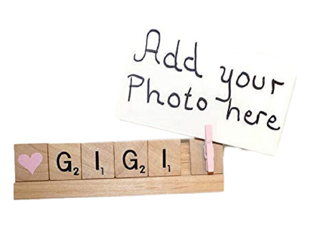 Personalized photo display for baby announcements and family keepsakes