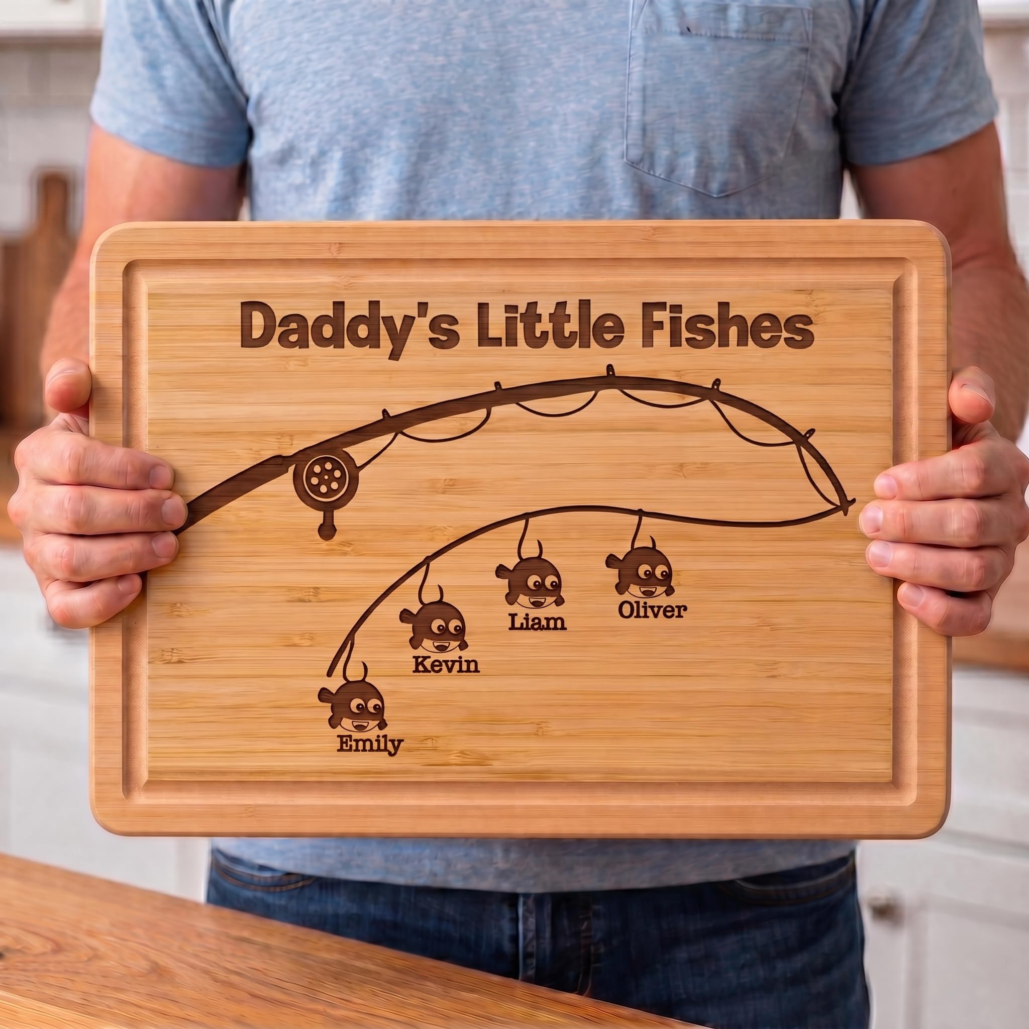 Walnut cutting board option for dad gift