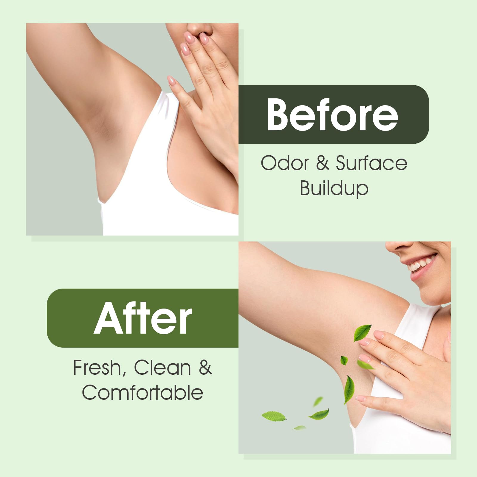 Exfoliating body soap for underarms and legs