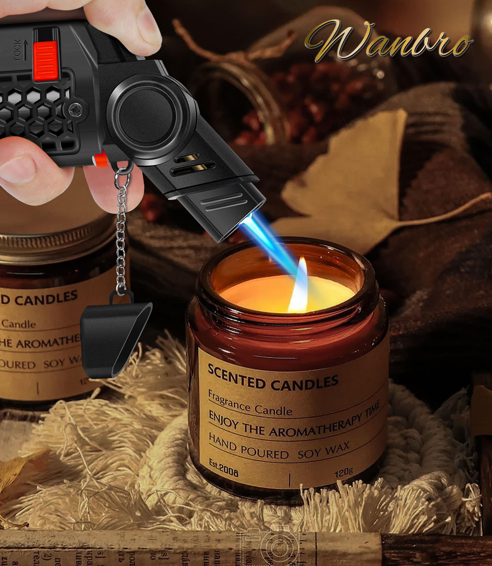 No gas included WANBRO torch lighter packaging